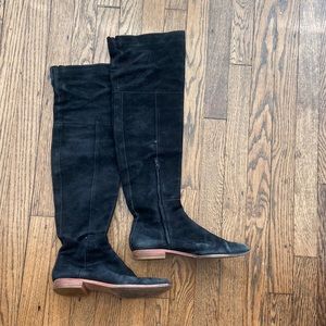 Loeffler Randall Black Leather Suede Boot